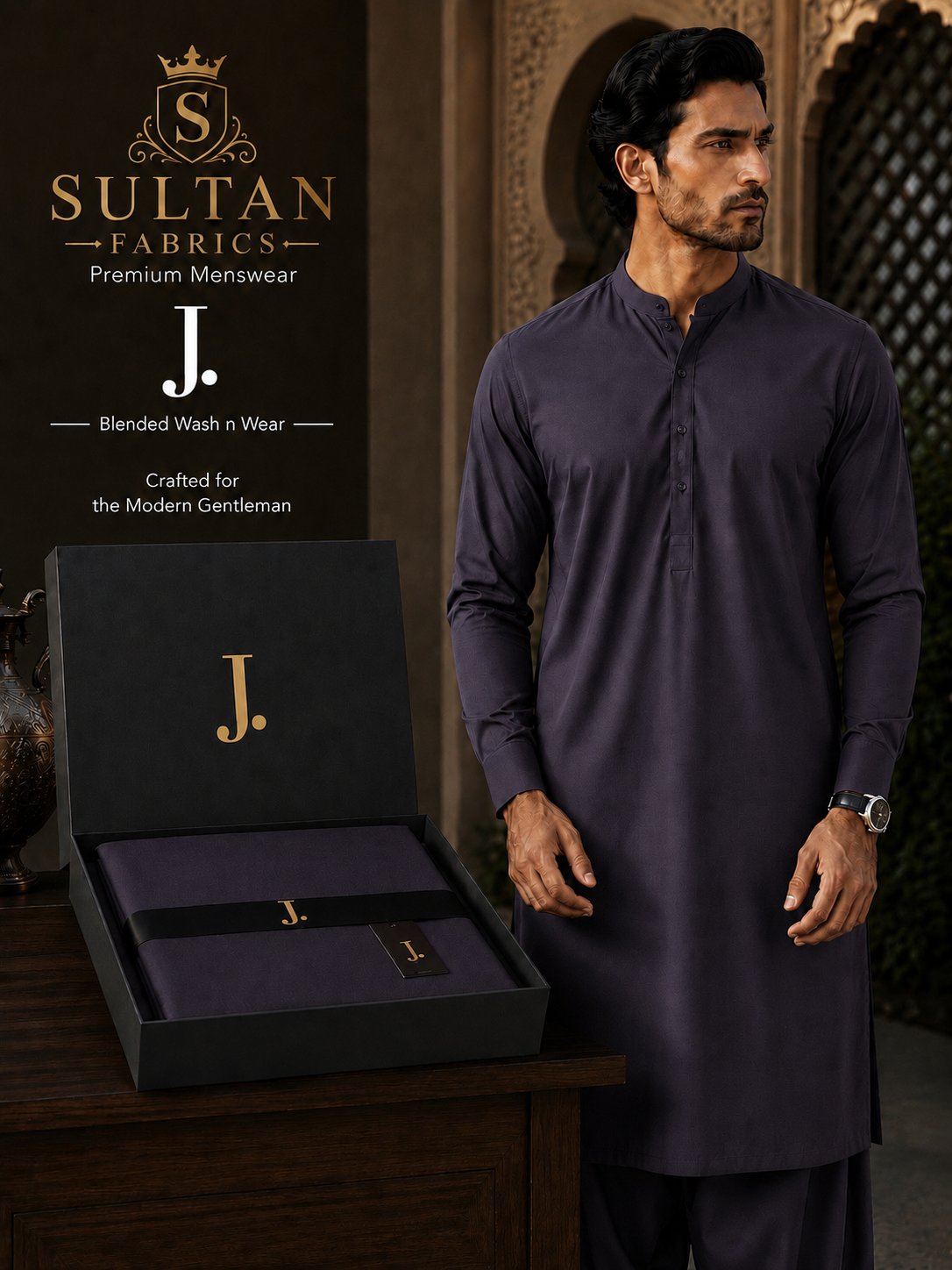 Unstitched Wash & Wear - Purple
