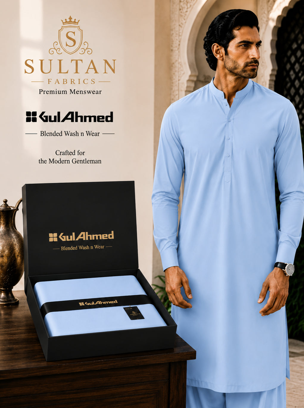 Unstitched Wash & Wear - Sky Blue