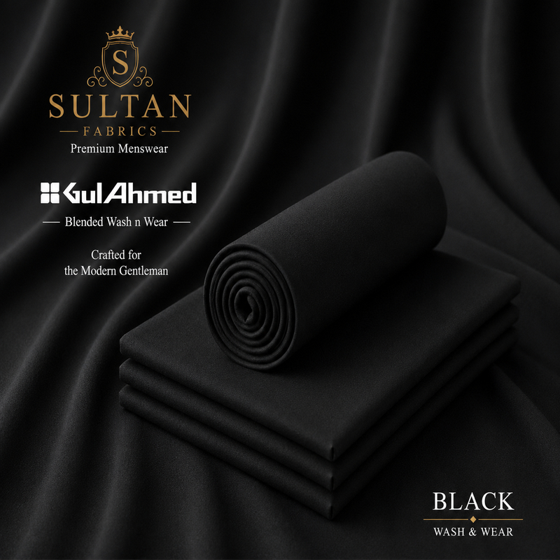 Unstitched Wash & Wear - Black