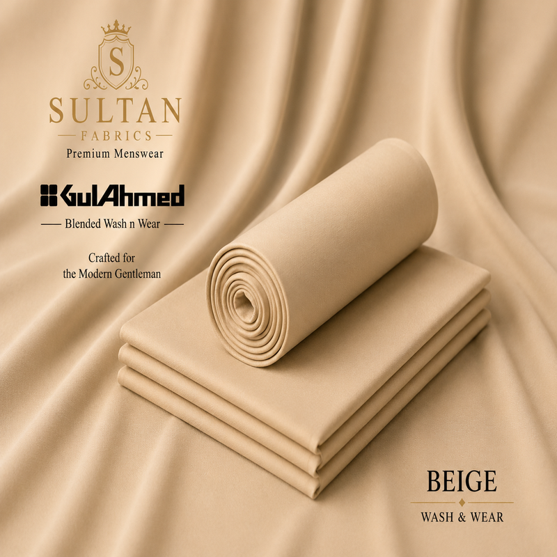 Unstitched Wash & Wear - Beige