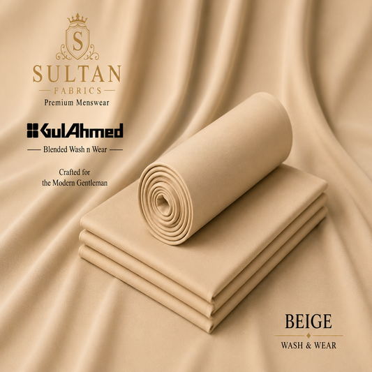 Unstitched Wash & Wear - Beige