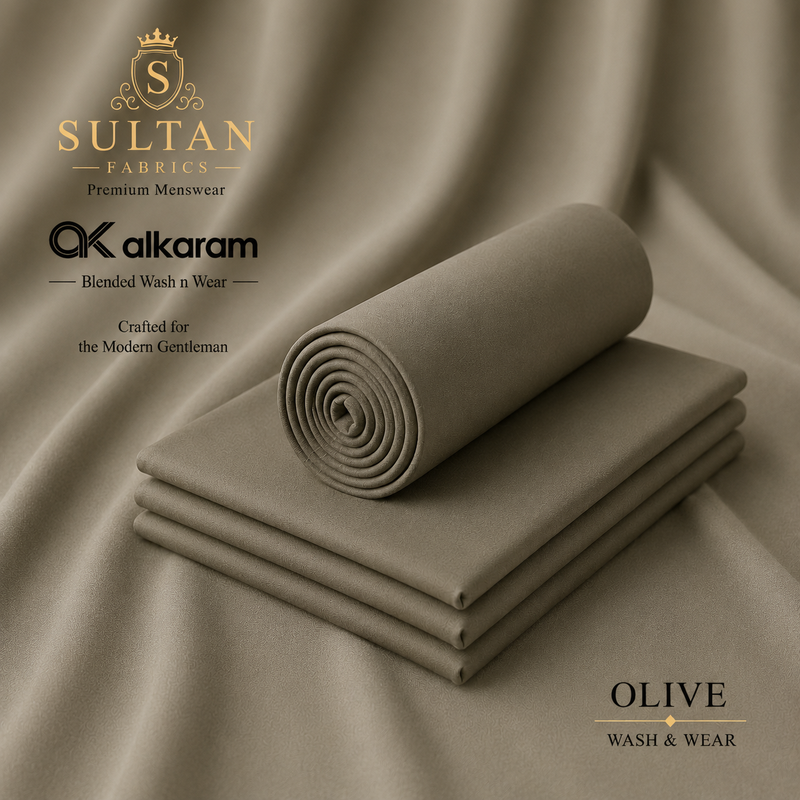 Unstitched Wash & Wear - Olive