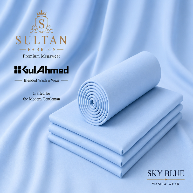 Unstitched Wash & Wear - Sky Blue