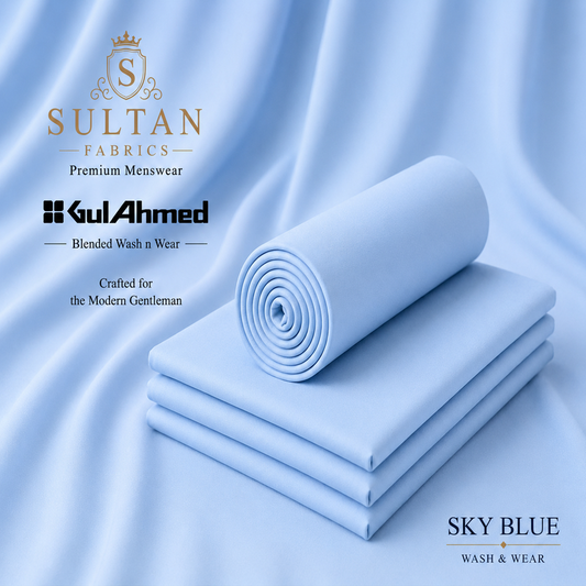 Unstitched Wash & Wear - Sky Blue
