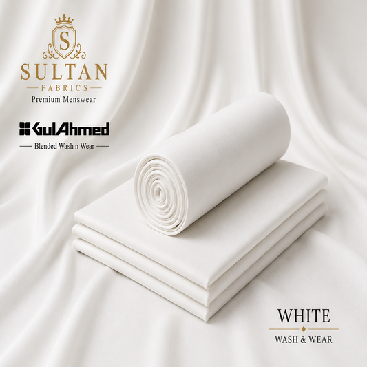 Unstitched Wash & Wear - White