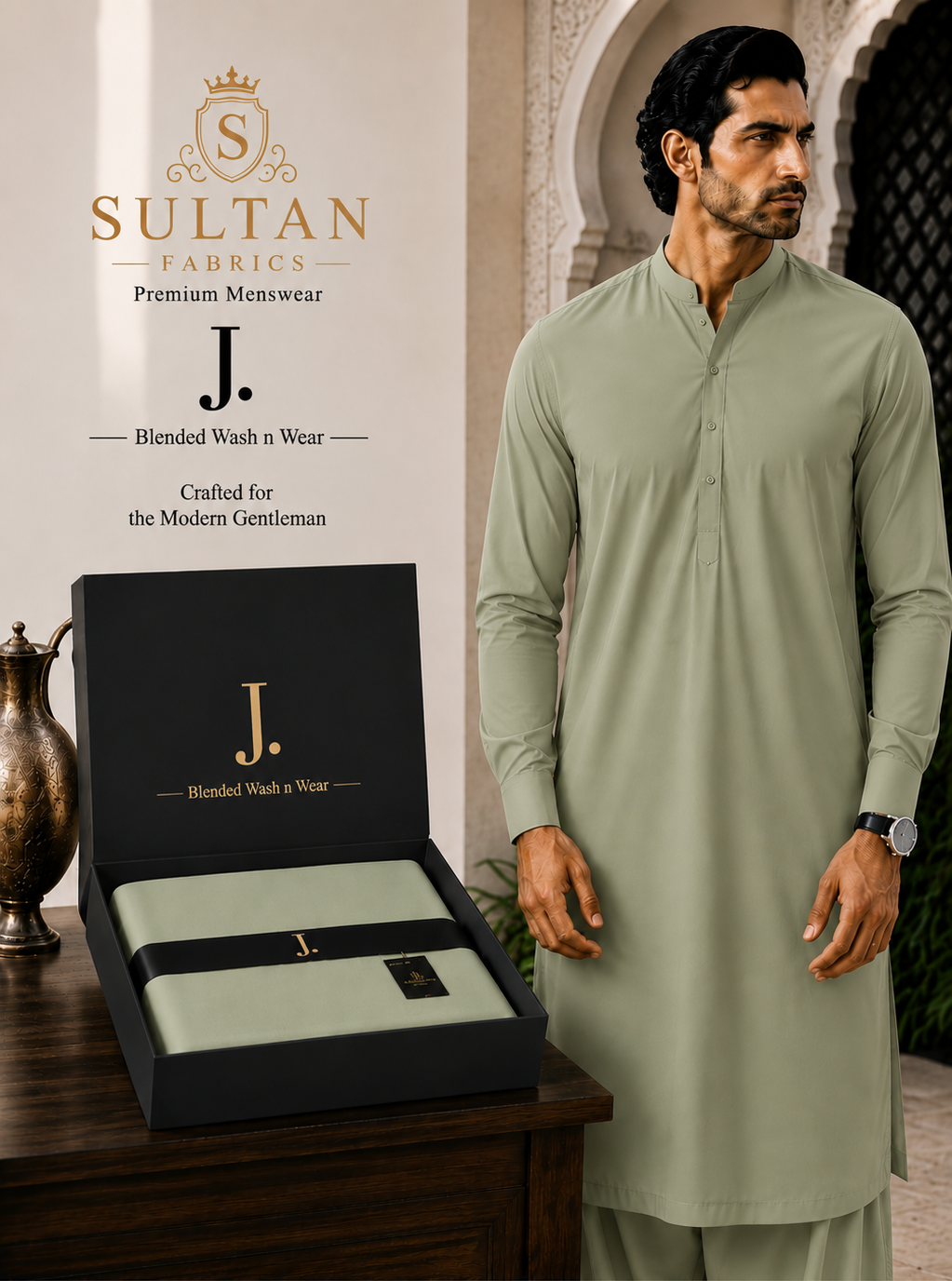 Unstitched Wash & Wear - Sage green