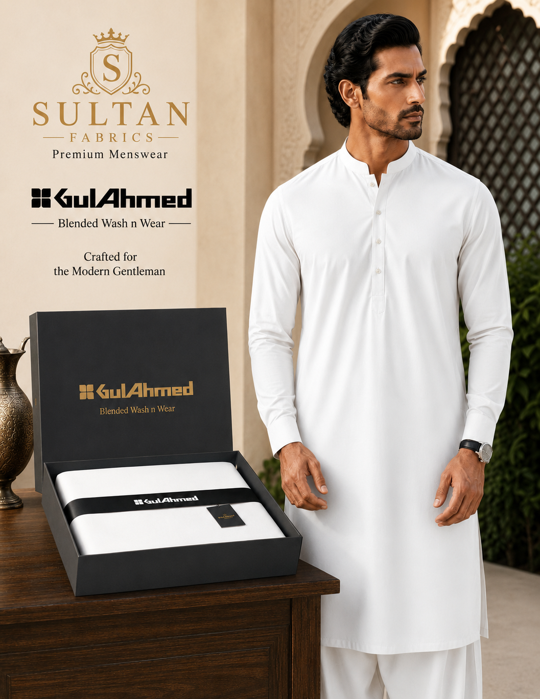 Unstitched Wash & Wear - White